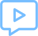 Outline of a message play button